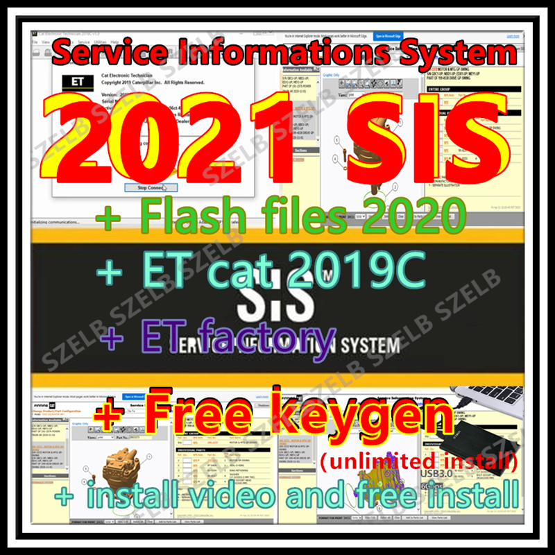 Electronics Repair Service - 2021 SIS software + Cat ET