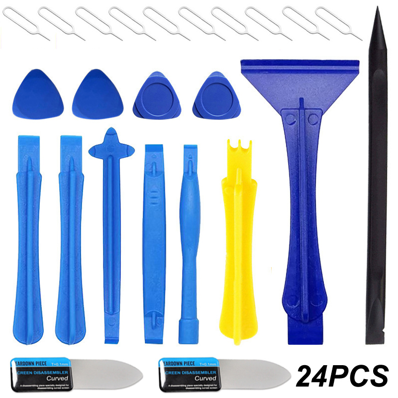 Electronics Repair Service - 24PCS/Set Plastic Pry Bar Blade Curved