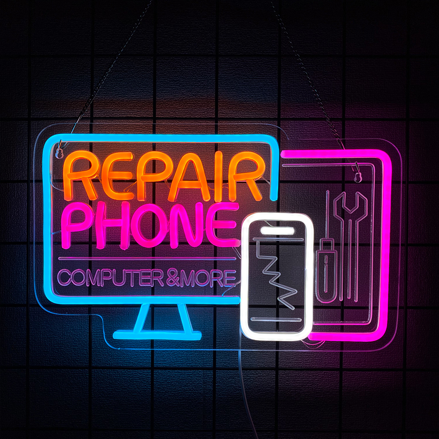 Electronics Repair Shops - Phone Repair Led Neon Sign, 3D