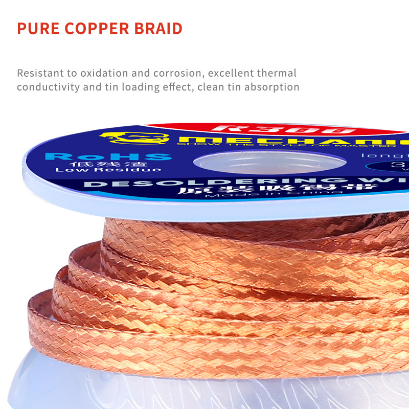MECHANIC 1.0/1.5/2.0/2.5/3.0/3 – обзор и цена Solder Wick Braid