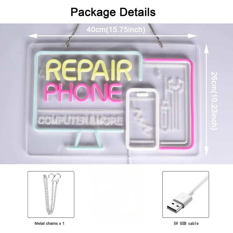 Phone Repair Neon Sign LED Lig – обзор и цена Electronics Repair Shops