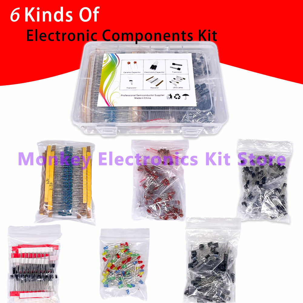6 kinds components kit resista – обзор и цена Electronics Repair Center