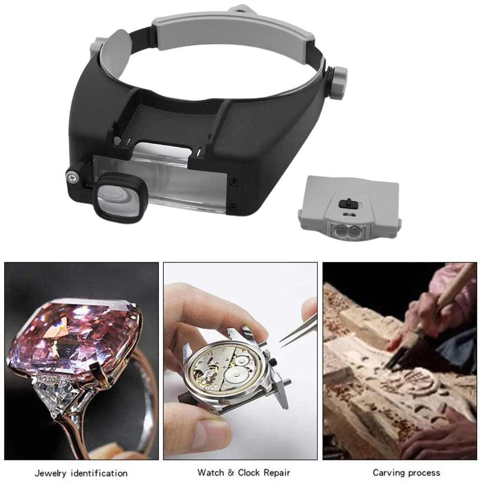 LED Magnifier Glasses Head Mou – обзор и цена Electronics Repair Hobby
