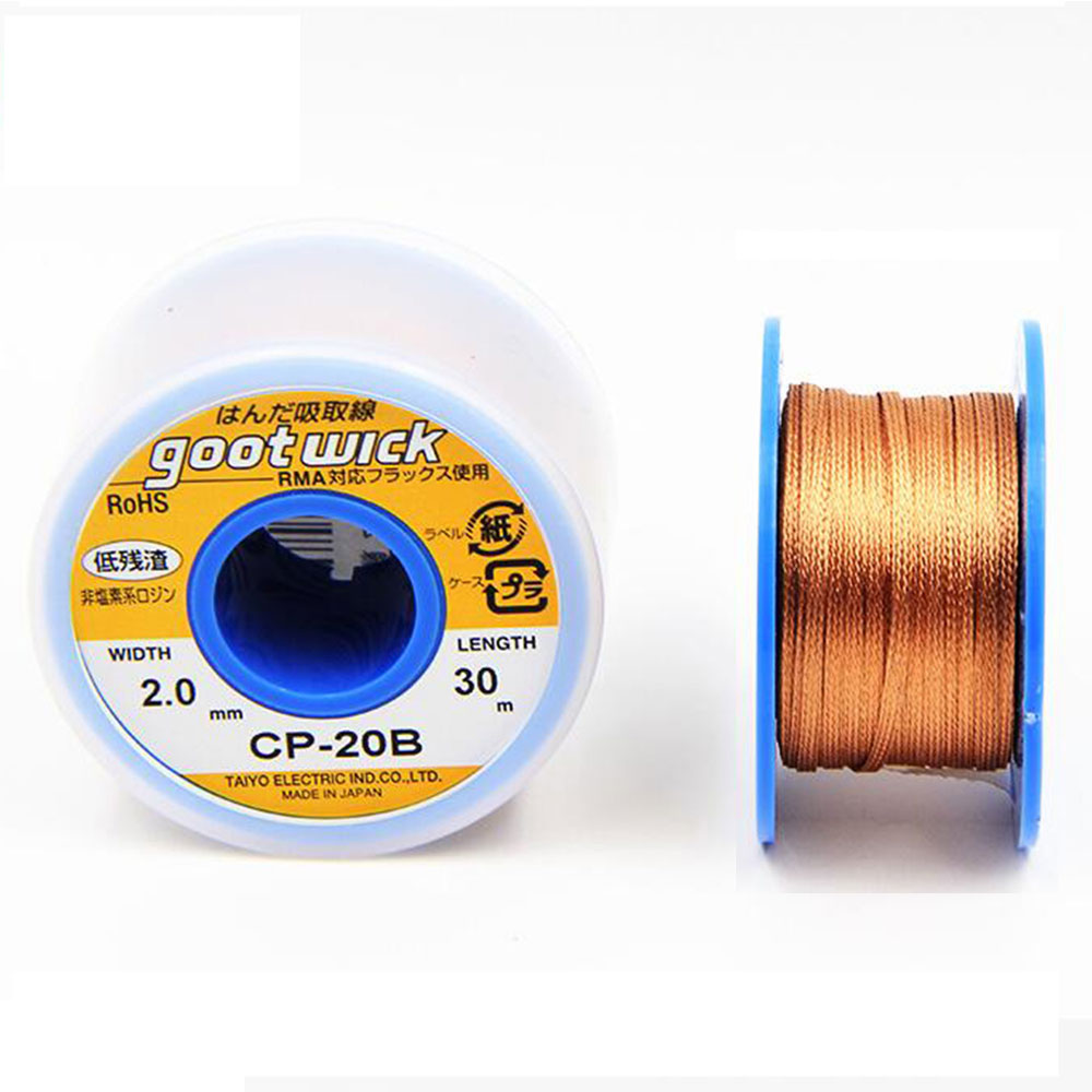 Japan Original Goot Wick 30/20 – обзор и цена Solder Wick Braid