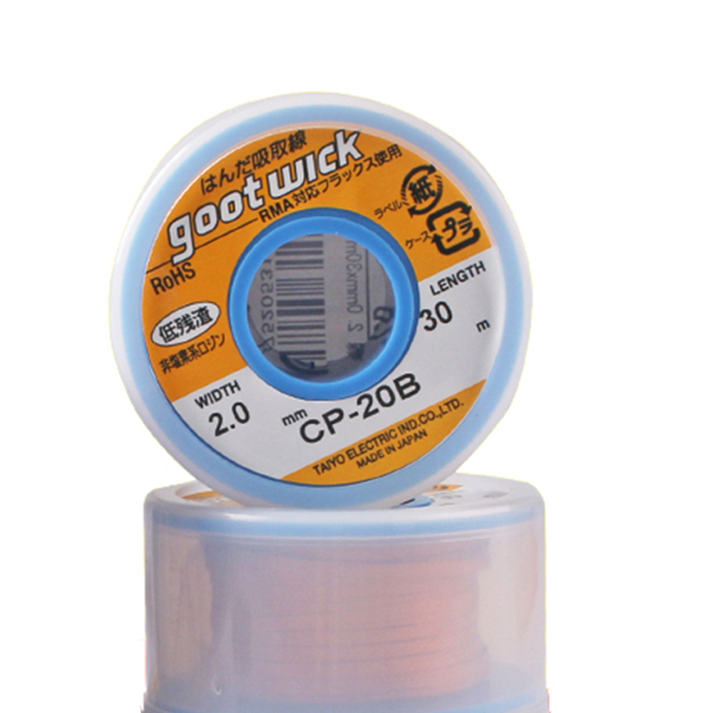 Japan Original Goot Wick 30/20 – обзор и цена Solder Wick Braid