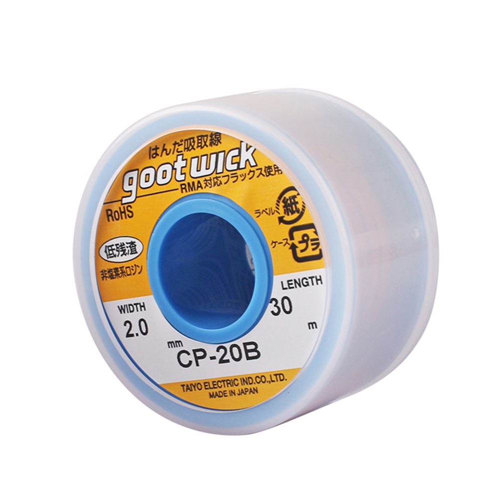 Japan Original Goot Wick 30/20 – обзор и цена Solder Wick Braid