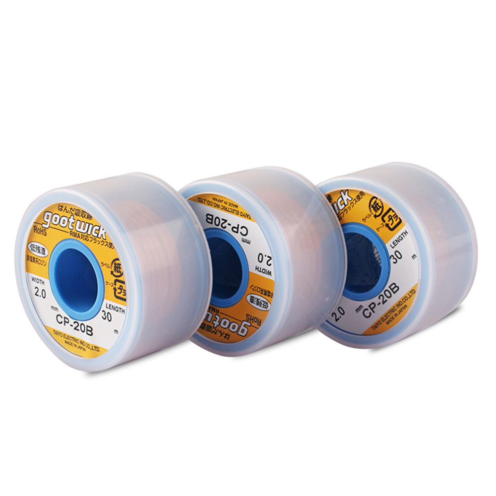 Japan Original Goot Wick 30/20 – обзор и цена Solder Wick Braid