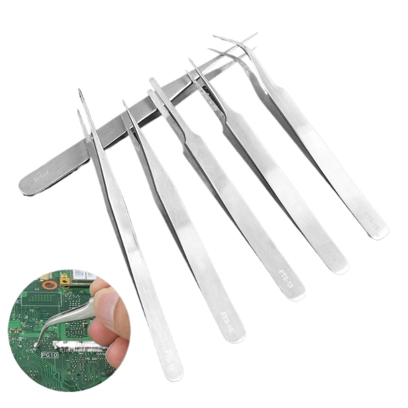 6pcs Precision Tweezers Set Up – обзор и цена Electronics Repair Hobby