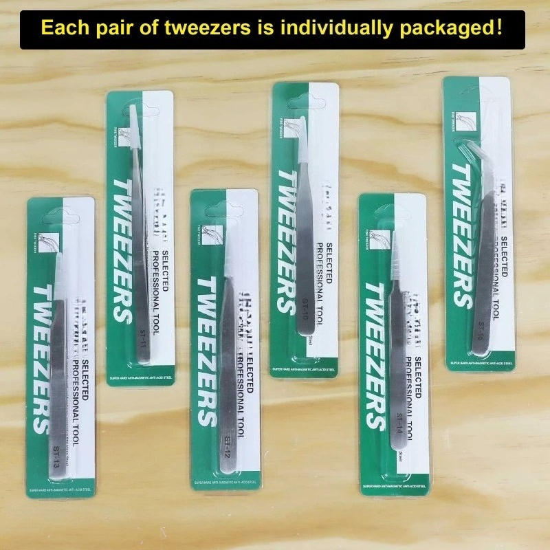 6pcs Precision Tweezers Set Up – обзор и цена Electronics Repair Hobby