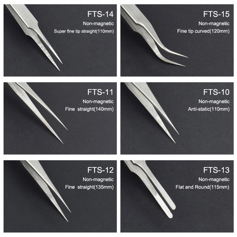 6pcs Precision Tweezers Set Up – обзор и цена Electronics Repair Hobby