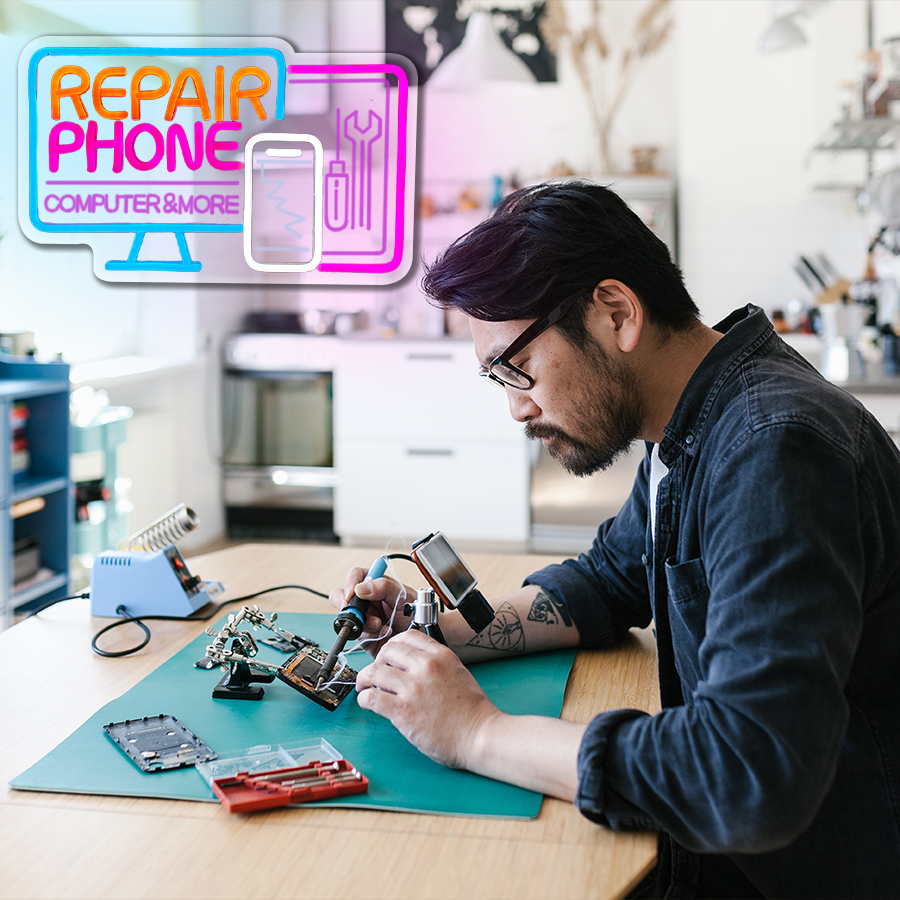 Phone Repair Neon Signs, 3D Ca – обзор и цена Electronics Repair Shops
