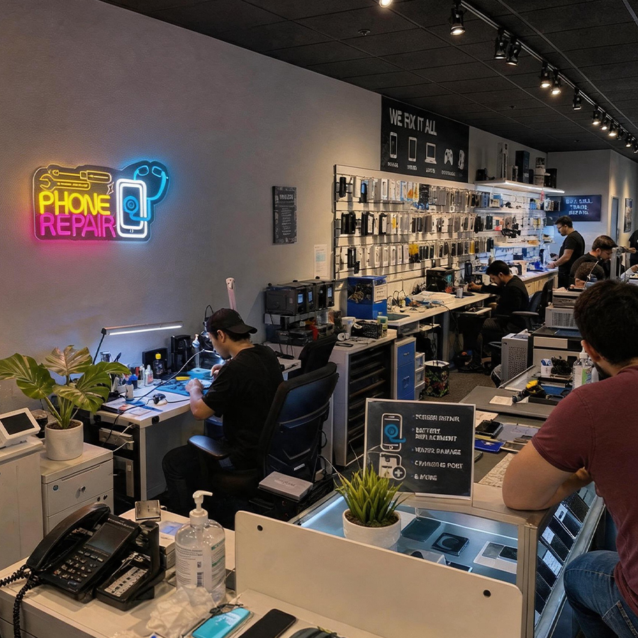 Phone Repair Neon Sign For Wal – обзор и цена Electronics Repair Shops
