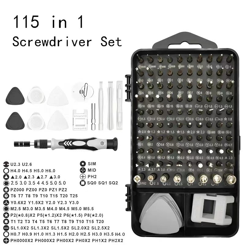 115-in-1 Screwdriver Set, Mult – обзор и цена Electronics Repair Service