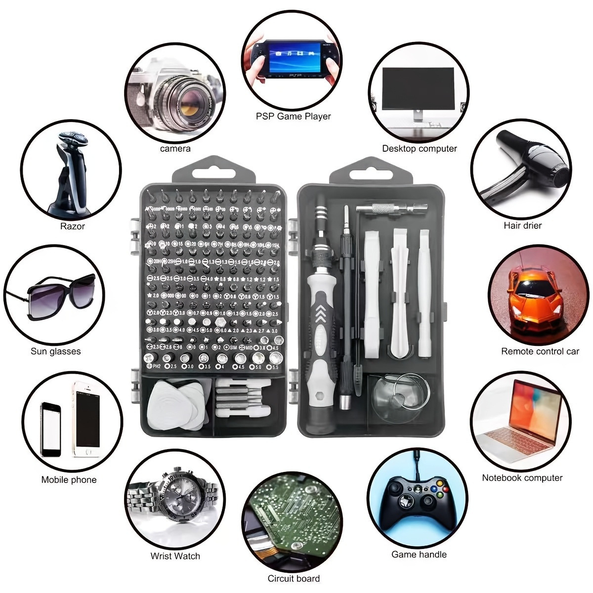 115-in-1 Screwdriver Set, Mult – обзор и цена Electronics Repair Service