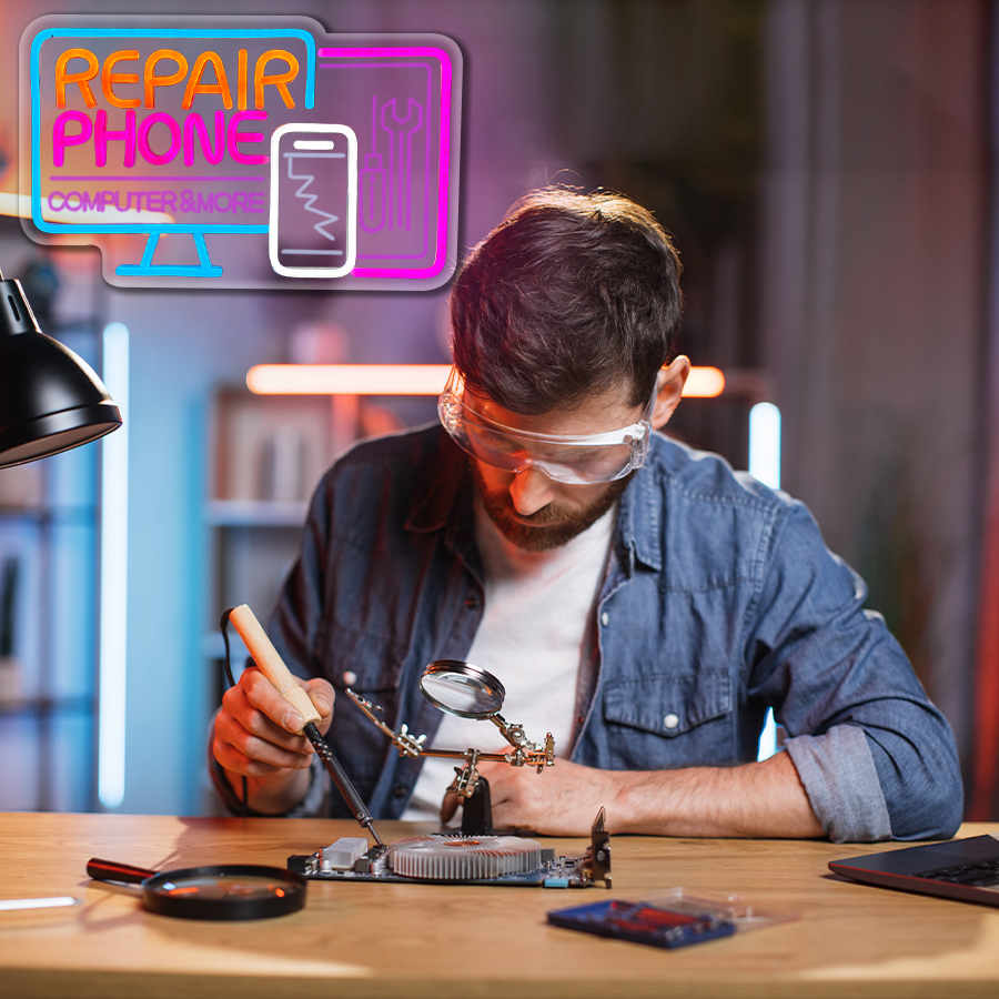 Phone Repair Led Neon Sign, 3D – обзор и цена Electronics Repair Shops